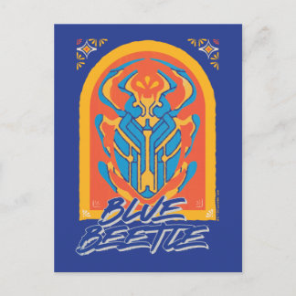 Blue Beetle Scarab Talavera Graphic Briefkaart