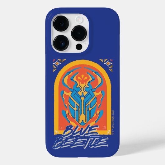 Blue Beetle Scarab Talavera Graphic Case-Mate iPhone Case (Achterkant)