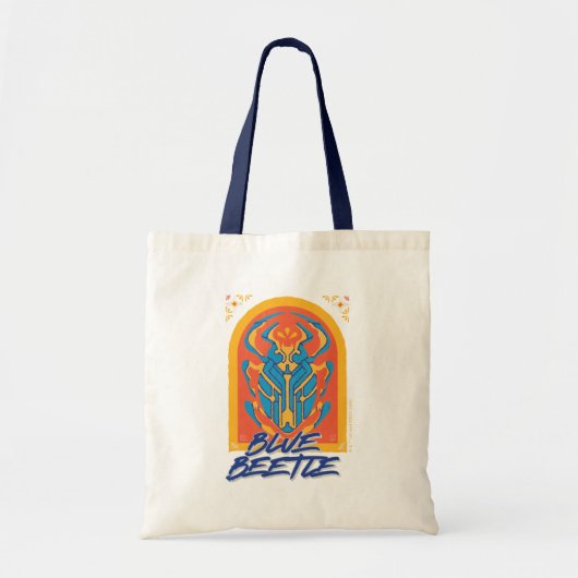 Blue Beetle Scarab Talavera Graphic Tote Bag (Voorkant)