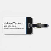 Blue Beetle Scarab Tech Graphic Bagagelabel (Achterkant horizontaal)