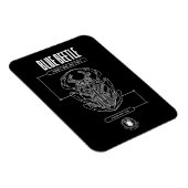 Blue Beetle Scarab Tech Graphic Magneet (Rechterzijde)