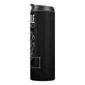 Blue Beetle Scarab Tech Graphic Thermosbeker (Geroteerd rechts)