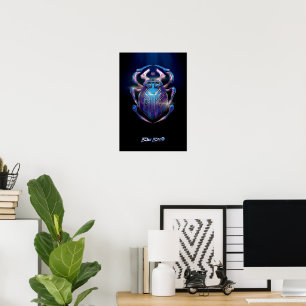 Blue Beetle Scarab Theatrale Poster