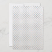 Blue Beige Beer Boy Baby shower Invitation Kaart (Achterkant)