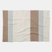 Blue beige Brown Soft Polka Dots Retro Background Theedoek (Horizontaal)