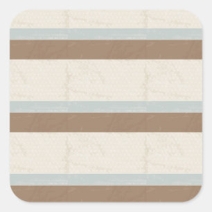 Blue beige Brown Soft Polka Dots Retro Background Vierkante Sticker