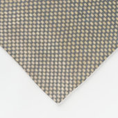 Blue Beige Fleece Blanket Deken (Hoek)