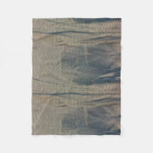 Blue Beige Fleece Blanket Deken (Voorkant)