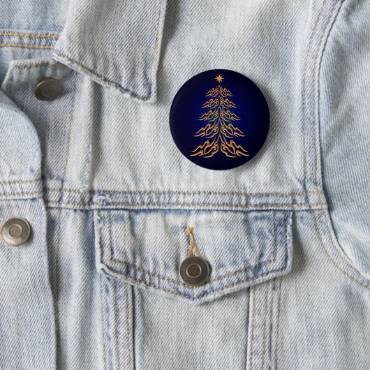 Blue Bell Christmas Tree Button (In situ)