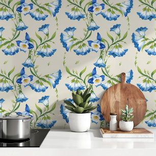 Blue Bell Floral Elegance Behang