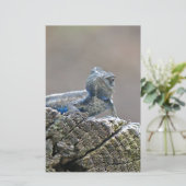 Blue Belly Alligator Lizard Briefpapier (Staand voorkant)