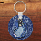 Blue Belly Dancer Sleutelhanger (Voorkant)