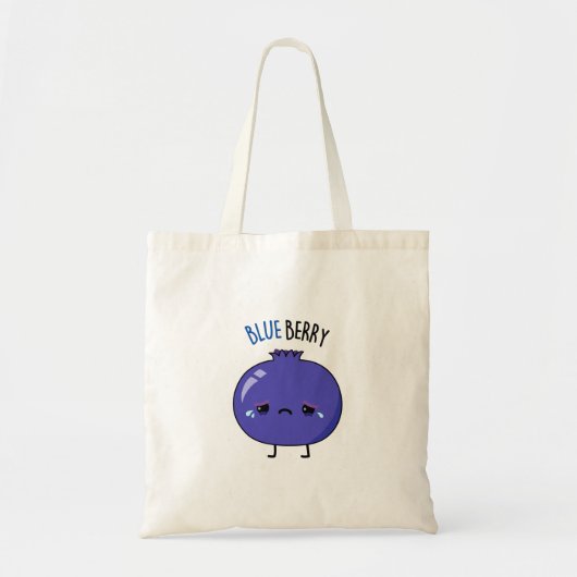 Blue Berry Funny Blueberry Pun Tote Bag (Voorkant)