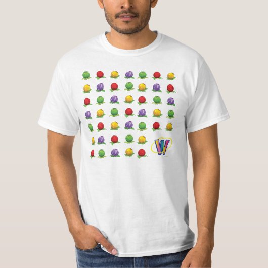 Blue Berry Pattern T-shirt (Voorkant)