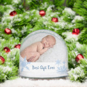 Blue Best Gift Ever Double Photo (Noël)