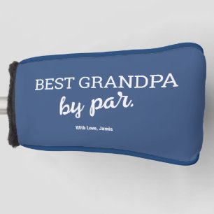 Blue Best Grandpa beroemd gemaakt door Modern Typo Golfheadcover