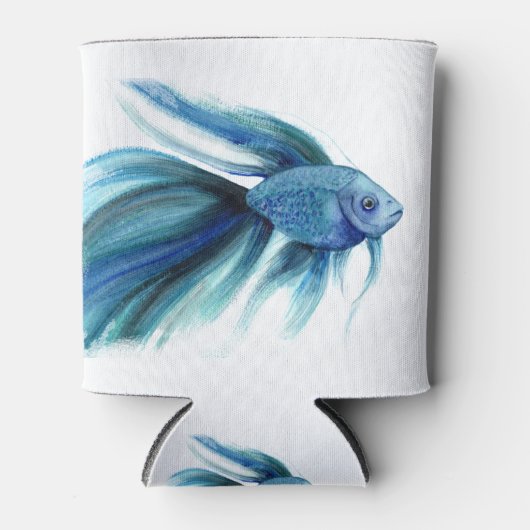 Blue Betta Fish Blikjeskoeler (Voorkant)