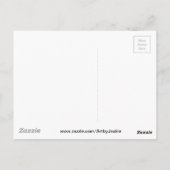 Blue Betta Fish Briefkaart (Achterkant)