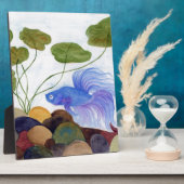 Blue Betta Fish Fotoplaat (Zijkant)