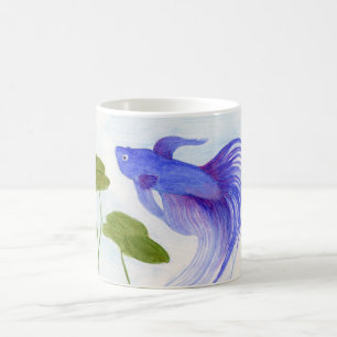 Blue Betta Fish Koffiemok