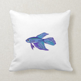 Blue Betta Fish Kussen