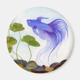 Blue Betta Fish Magneet