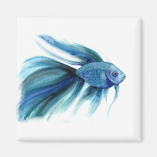 Blue Betta Fish Magneet