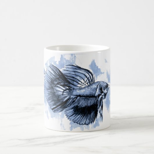 Blue Betta Fish Mok (Center)