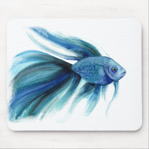 Blue Betta Fish Muismat