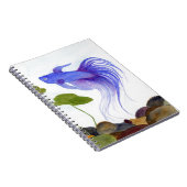 Blue Betta Fish Notitieboek (Rechterzijde)