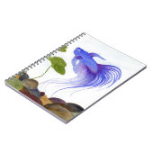 Blue Betta Fish Notitieboek (Linkerzijde)