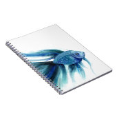 Blue Betta Fish Notitieboek (Rechterzijde)