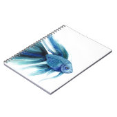 Blue Betta Fish Notitieboek (Linkerzijde)