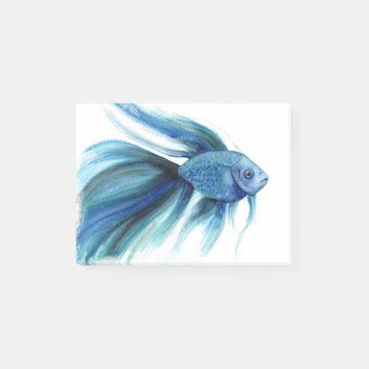 Blue Betta Fish Post-it® Notes (Voorkant)