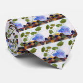 Blue Betta Fish Stropdas (Opgerold)