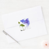 Blue Betta Fish Vierkante Sticker (Envelop)