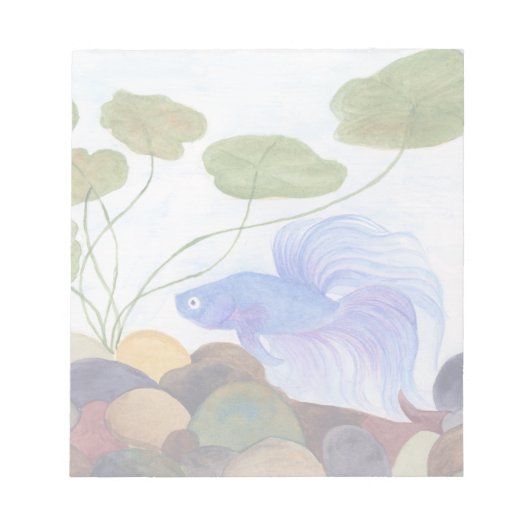 Blue Betta Notitieblok (Voorkant)