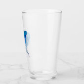 Blue Betta-Waterverf Glas (Links)