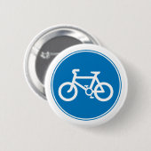 Blue Bicycle Button (Voorkant /achterkant)