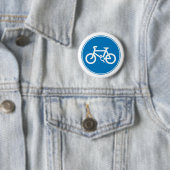 Blue Bicycle Button (In situ)