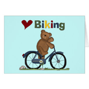 Blue Bicycle I Love Biking Tshirts and Gifts