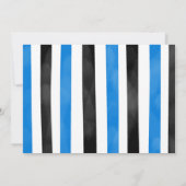 Blue Bike Anniversaire Photo Invitation (Dos)