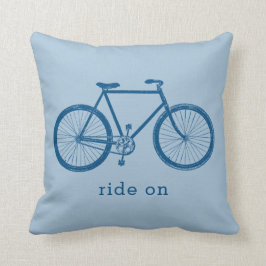 Blue Bike Cycling Gift Kussen