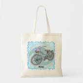 Blue Bike Tote Bag (Voorkant)