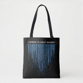 Blue Binary Code Draagtas