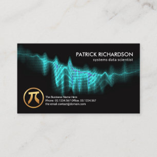 Blue Binary Codes Digital Wave Data Scientist Visitekaartje