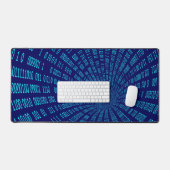 Blue Binary Tunnel Data Stream Concept Bureaumat (Keyboard & Muis)