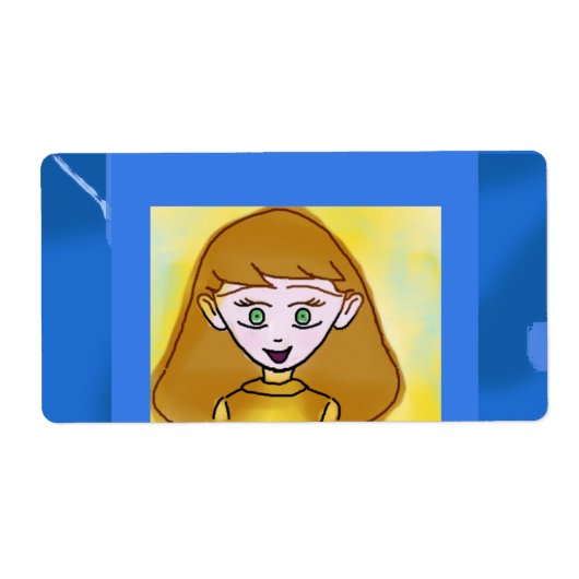 Blue Bingo Anime Label (Voorkant)