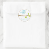 Blue Bird Afstuderen Envelope Seals Ronde Sticker (Tas)