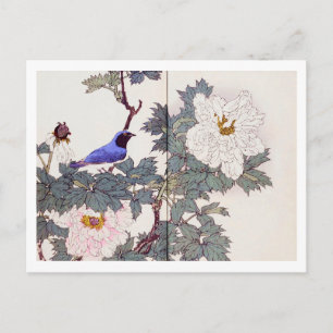 Blue Bird and Peony, Imao Keinen Briefkaart